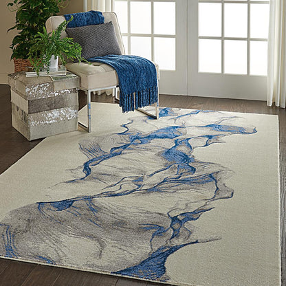 Modern Rectangle Area Rug, 6' x 8'