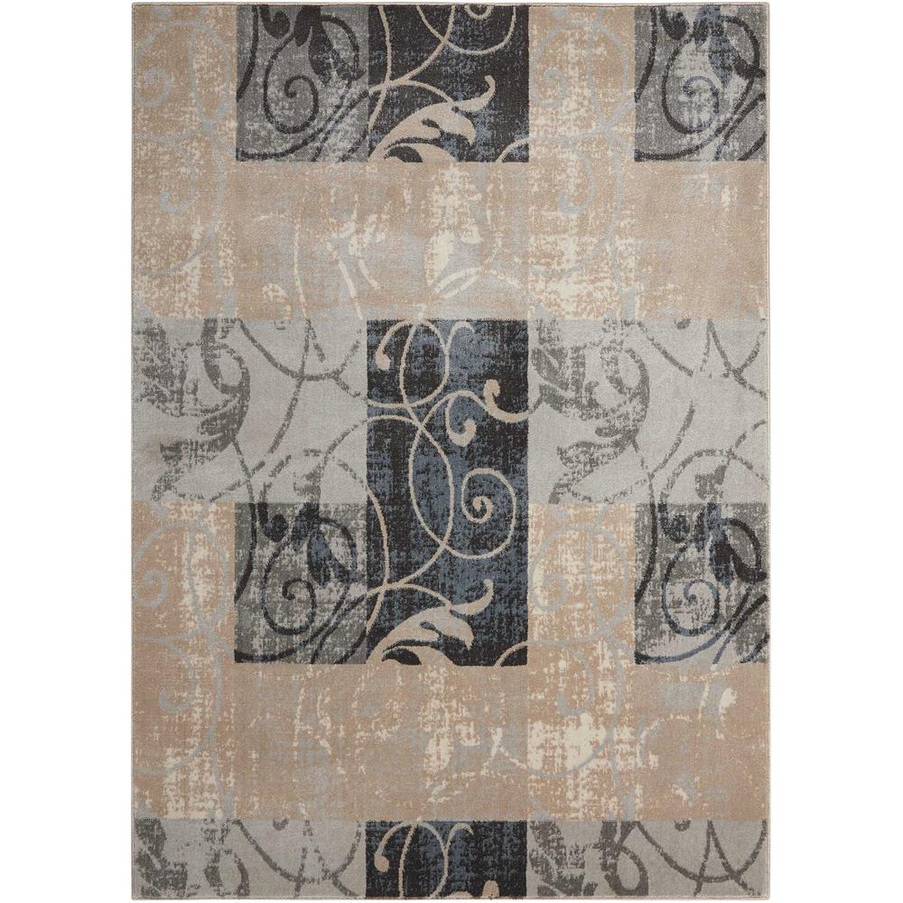Contemporary Rectangle Area Rug, 9' x 13'