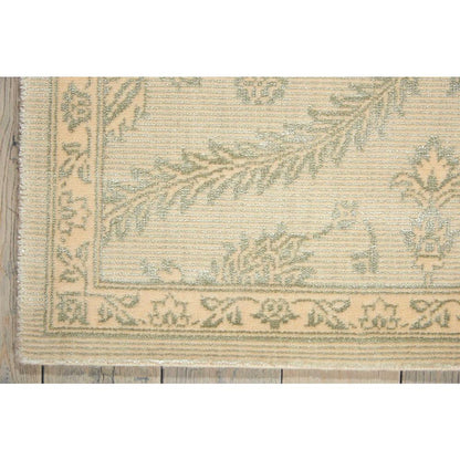Luminance Area Rug, Cream/Mint, 5'3" x 7'5"