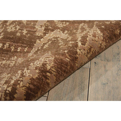Silken Allure Area Rug, Chocolate, 5'6" x 8'