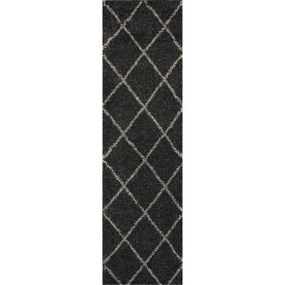 Brisbane Area Rug, Charcoal, 2'2" x 7'6"