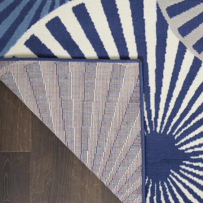 Grafix Area Rug, Navy, 2'3" x 7'6"