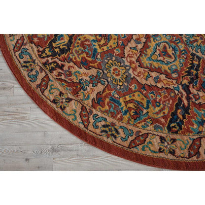 Nourison 2020 Area Rug, Terracotta, 7'5" x ROUND