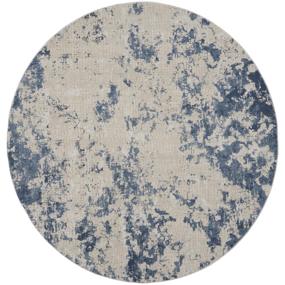 Modern Round Area Rug, 5' x Round