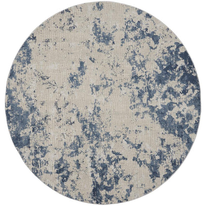 Modern Round Area Rug, 5' x Round