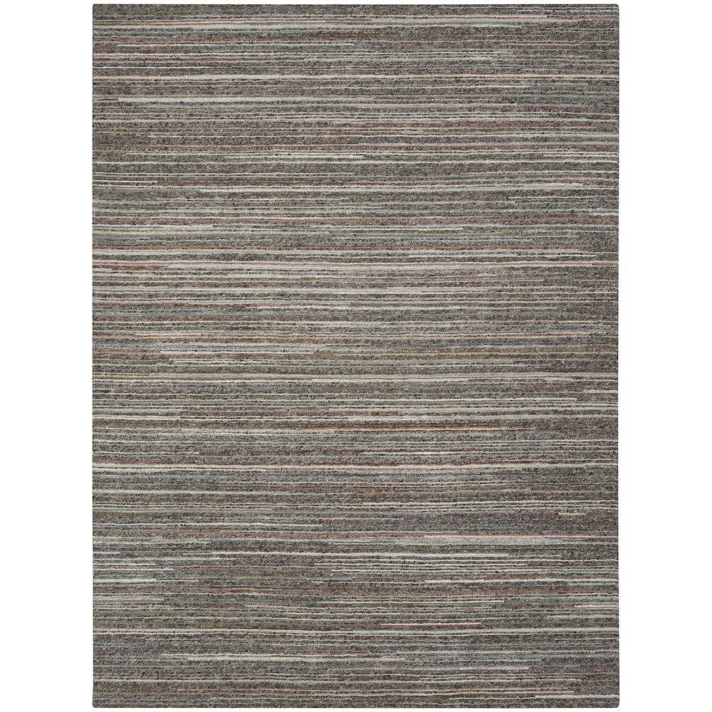 Nourison Plateau Area Rug, Grey/Green, 9'6" x 12'6", PAE01