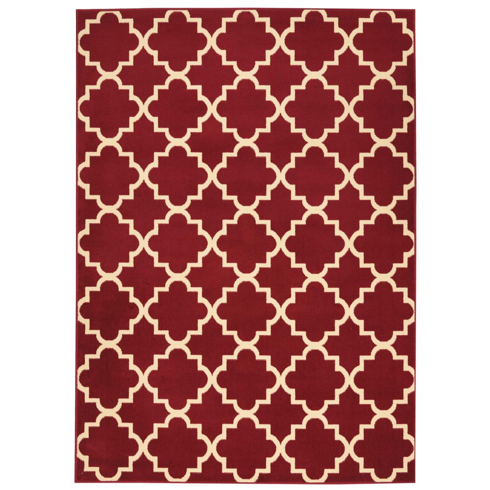 Grafix Area Rug, Red, 5'3" x 7'3"