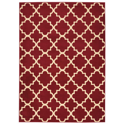 Grafix Area Rug, Red, 5'3" x 7'3"