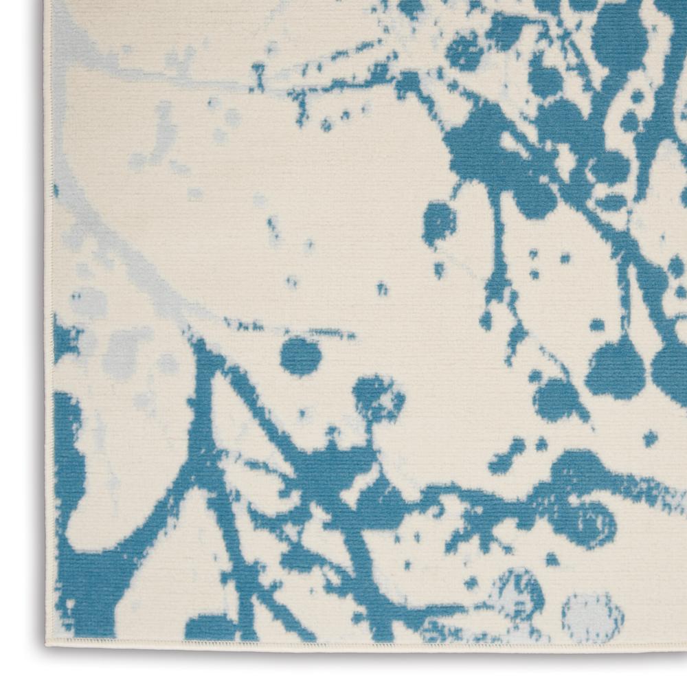 Jubilant Area Rug, Ivory/Blue, 4' x 6'
