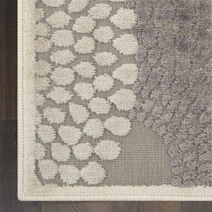 Graphic Illusions Area Rug, Grey, 6'7" x 9'6"