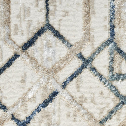 Mid-Century Modern Runner Area Rug, 8' Runner