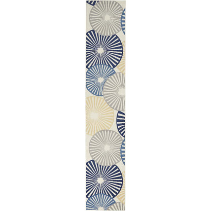 Contemporary Runner Area Rug, 12' Runner