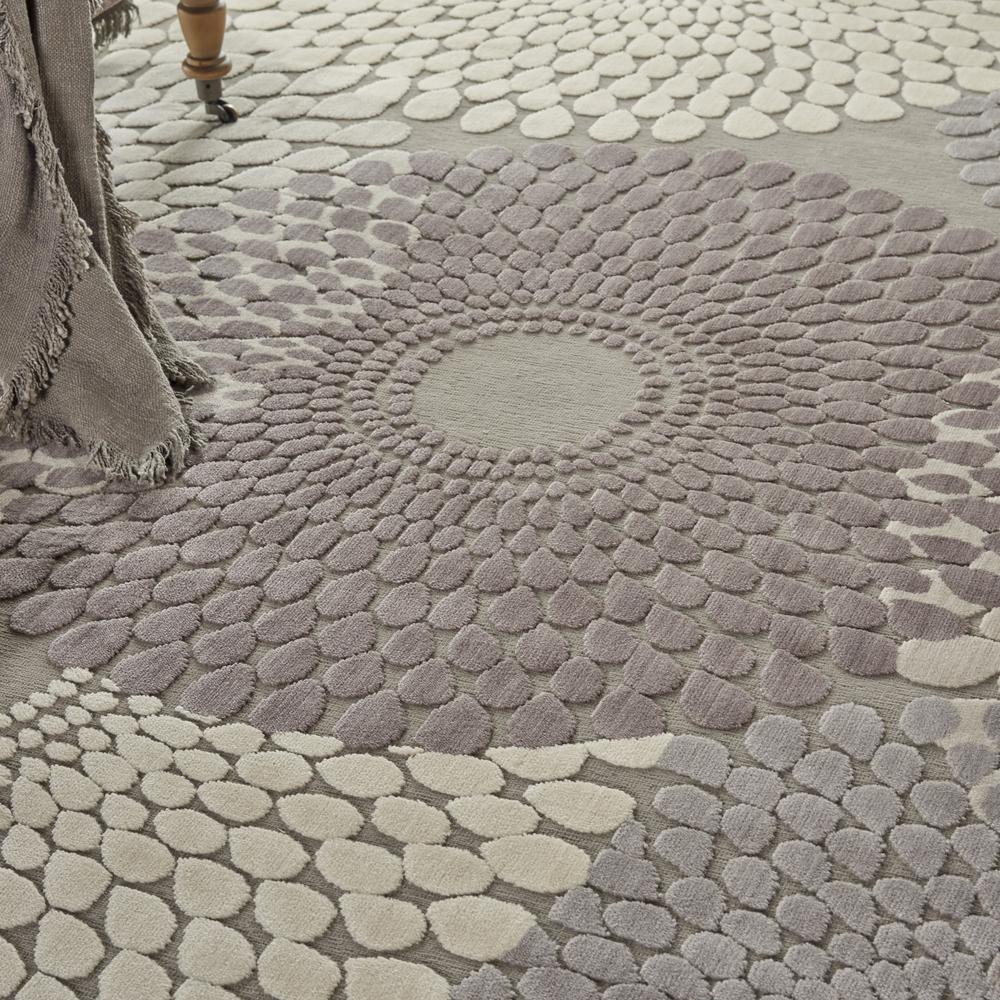 Graphic Illusions Area Rug, Grey, 9' x 12'