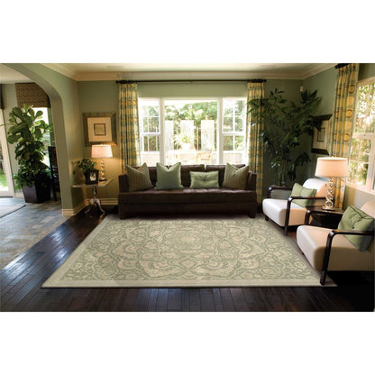 Regal Green Area Rug