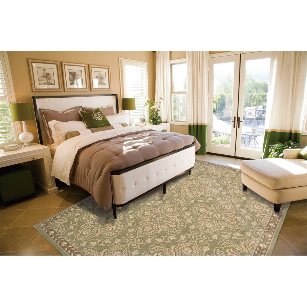 Riviera Green Area Rug
