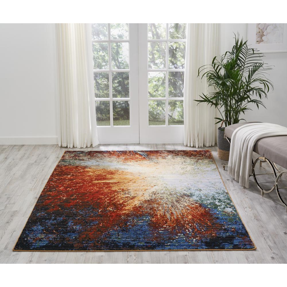 Modern Rectangle Area Rug, 6' x 8'