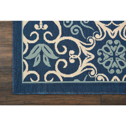 Caribbean Area Rug, Navy, 6'7" x 9'6"