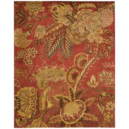 Jaipur Area Rug, Flame, 7'9" x 9'9"