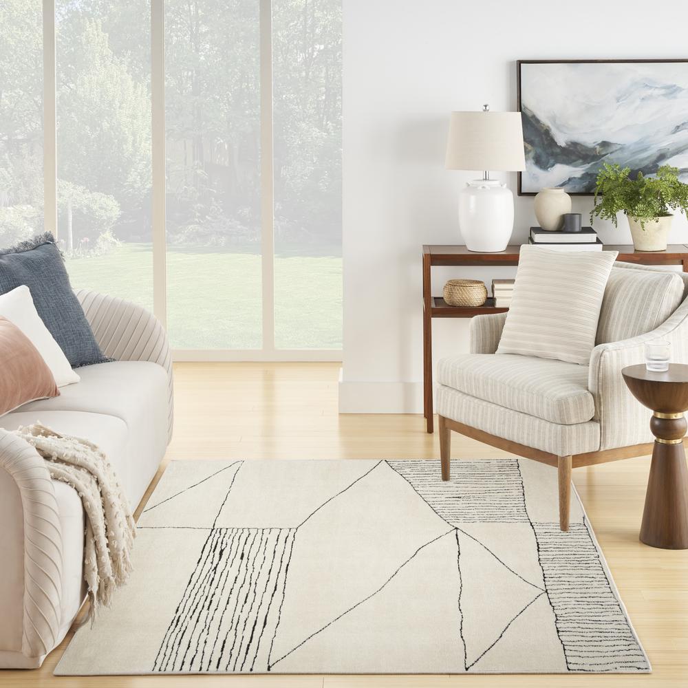 Scandinavian Rectangle Area Rug, 5' x 7'
