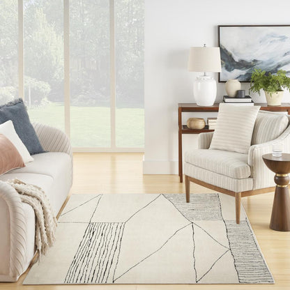 Scandinavian Rectangle Area Rug, 5' x 7'