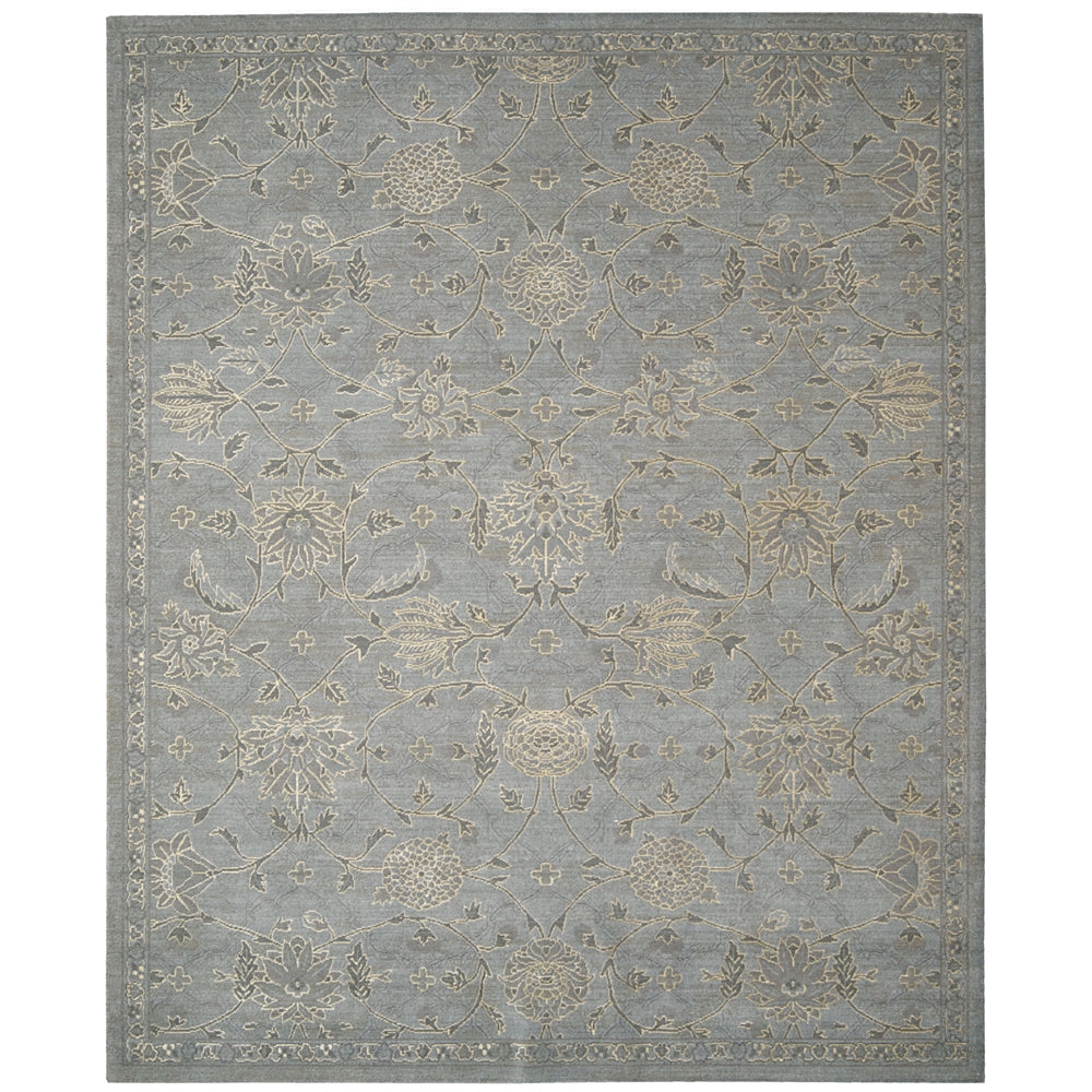 Silk Infusion Rectangle Rug By, Blue, 7'9" X 9'9"