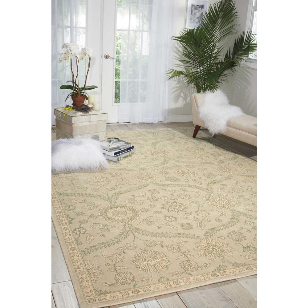 Luminance Area Rug, Cream/Mint, 7'6" x 10'6"