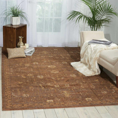 Silk Elements Area Rug, Cocoa, 2'5" x 10'