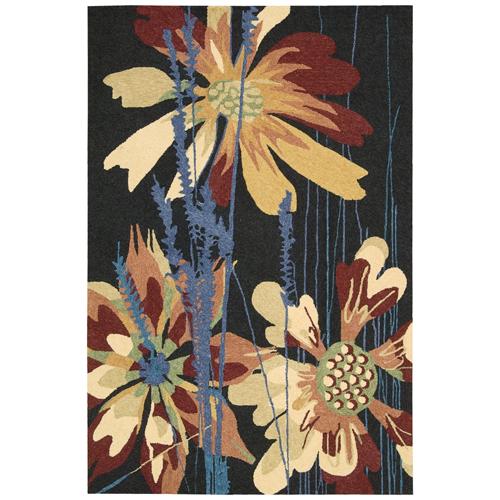 South Beach Rectangle Rug By, Black, 5' X 7'6"