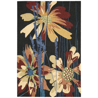 South Beach Rectangle Rug By, Black, 5' X 7'6"