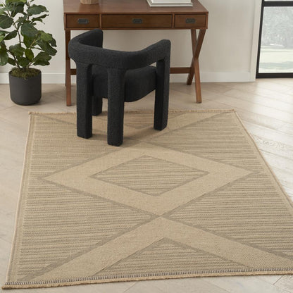 Modern Rectangle Area Rug, 5' x 7'