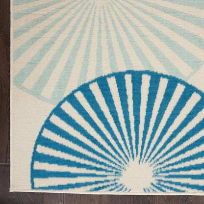 Grafix Area Rug, Ivory/Multicolor, 3'9"X5'9"