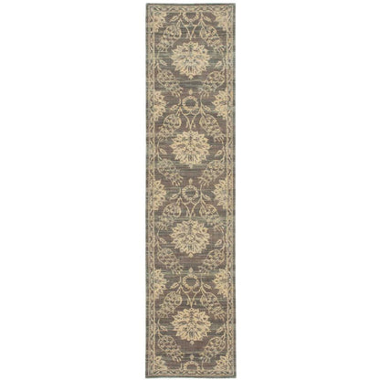 Silk Elements Area Rug, Graphite, 2'5" x 10'
