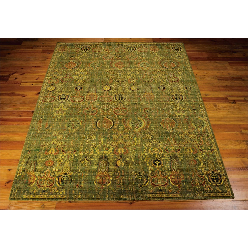 Timeless Green Gold Area Rug