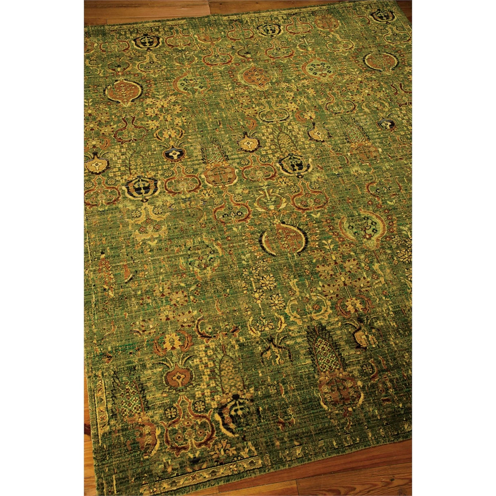 Timeless Green Gold Area Rug