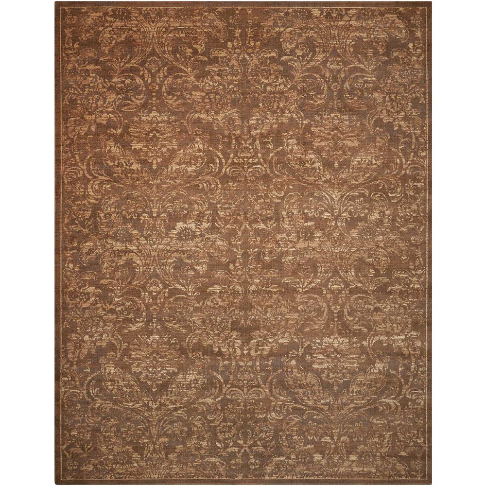 Silken Allure Area Rug, Chocolate, 7'9" x 9'9"