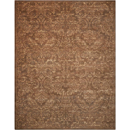 Silken Allure Area Rug, Chocolate, 7'9" x 9'9"