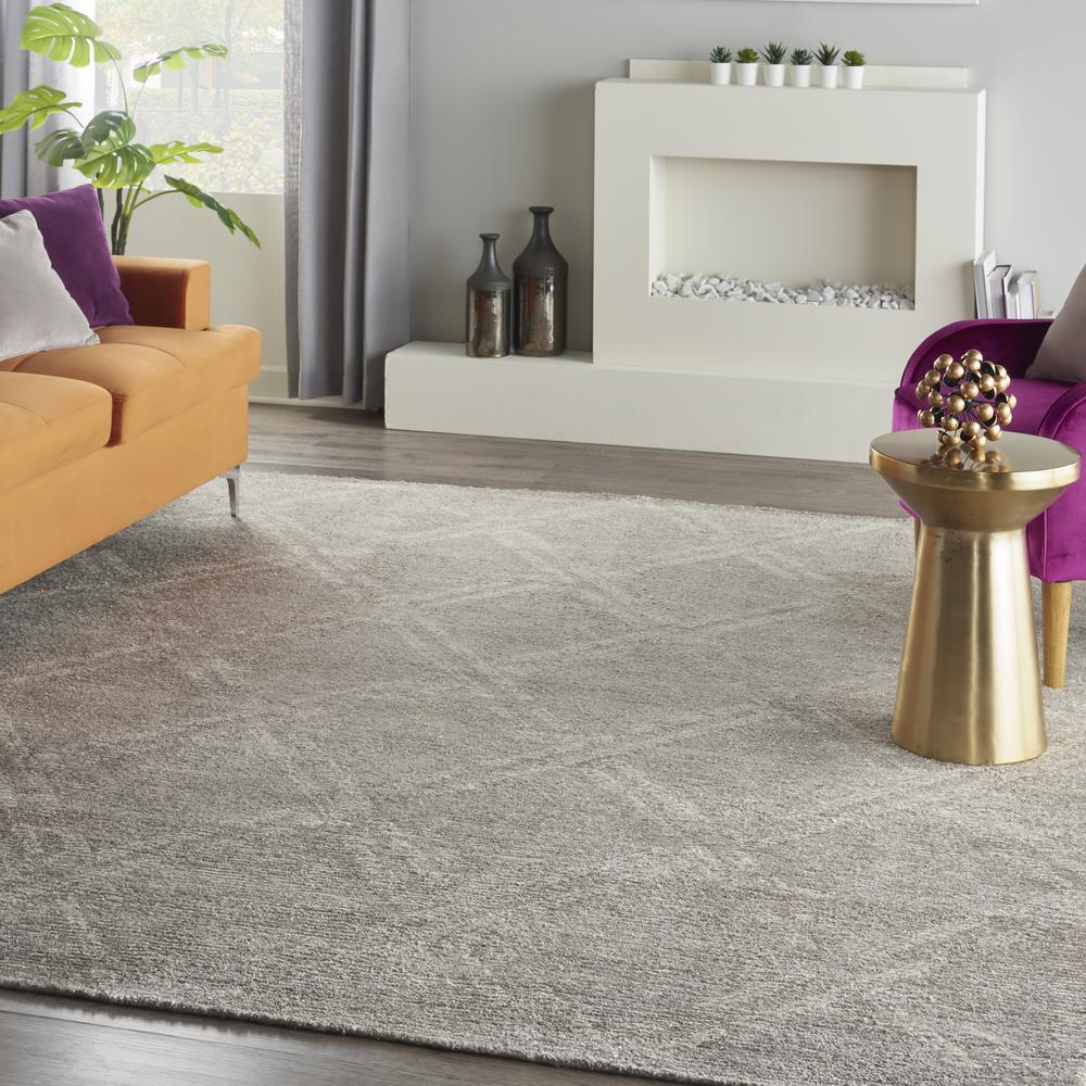 Nourison Venosa Area Rug, Grey/Ivory, 7'9" x 10'10", VSN01