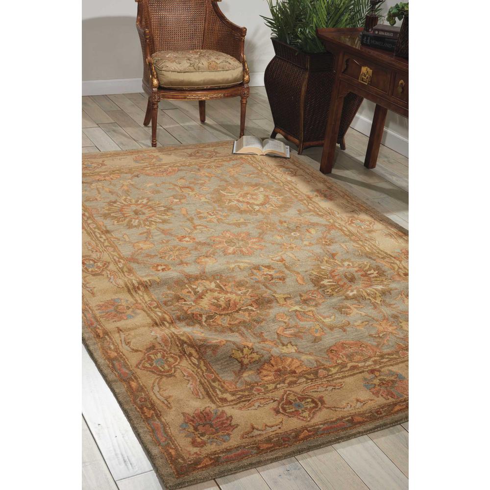 Jaipur Area Rug, Aqua, 8' x ROUND