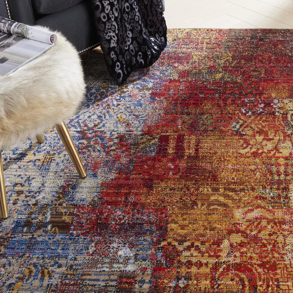 Modern Rectangle Area Rug, 6' x 8'