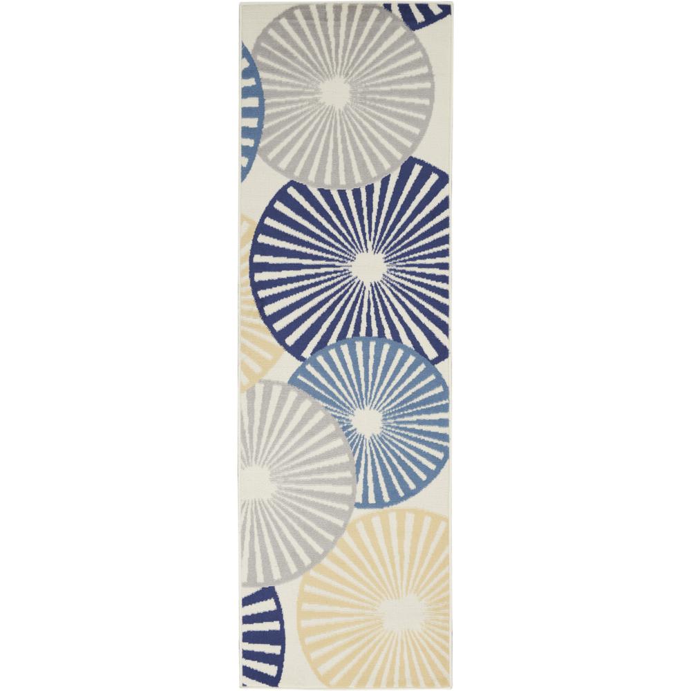 Contemporary Runner Area Rug, 8' Runner