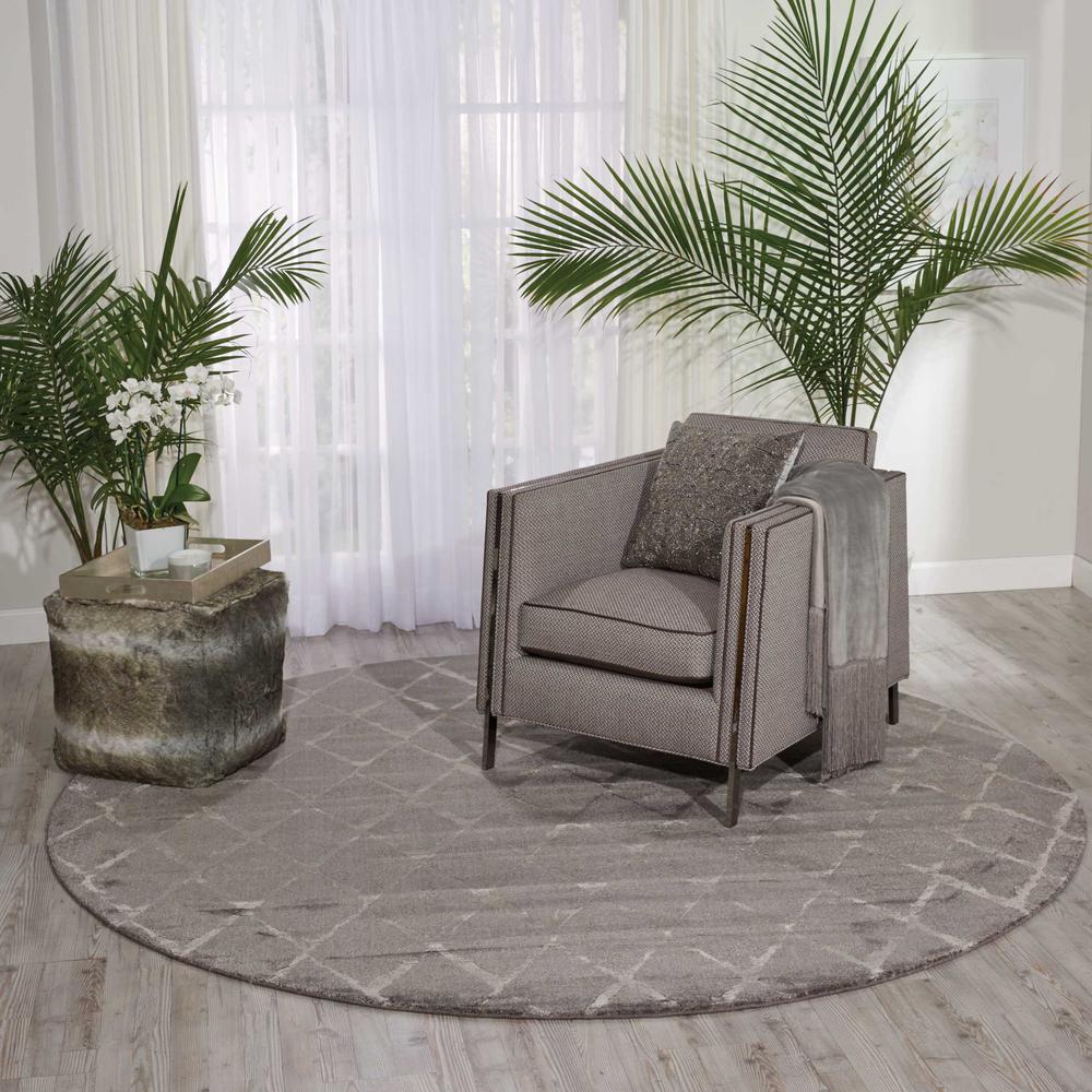 Modern Round Area Rug, 8' x Round