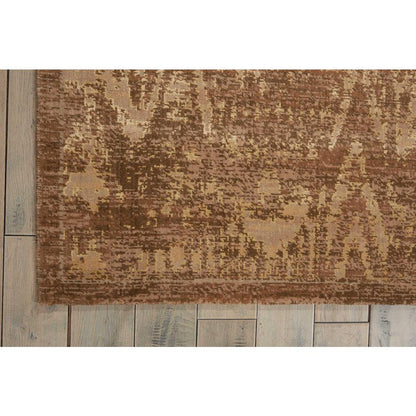 Silken Allure Area Rug, Chocolate, 5'6" x 8'