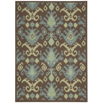 Vista Rectangle Rug By, Chocolate, 5' X 7'