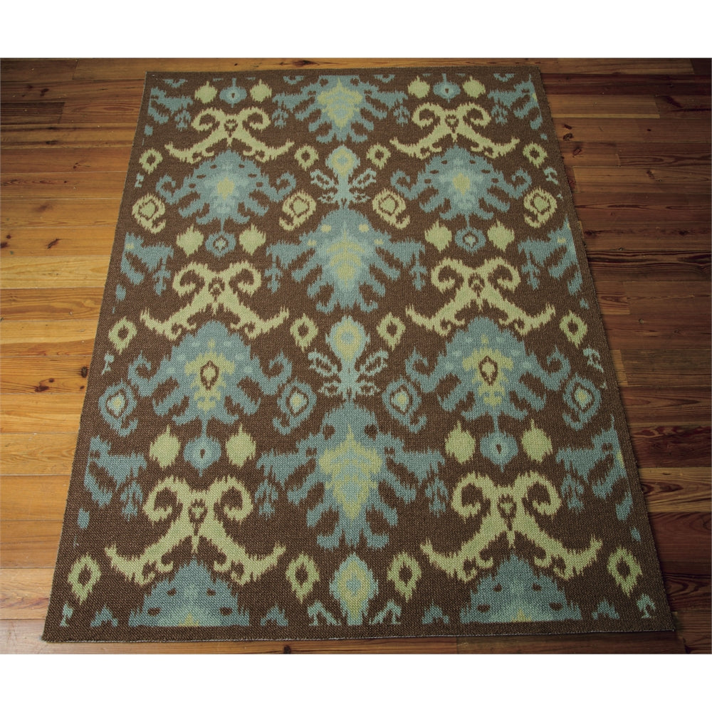 Vista Rectangle Rug By, Chocolate, 5' X 7'