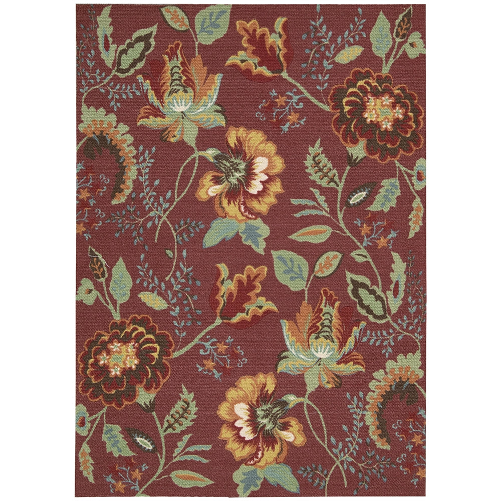 Vista Rectangle Rug By, Brick, 5' X 7'