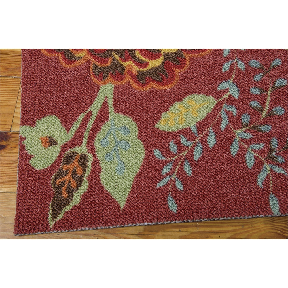Vista Rectangle Rug By, Brick, 5' X 7'