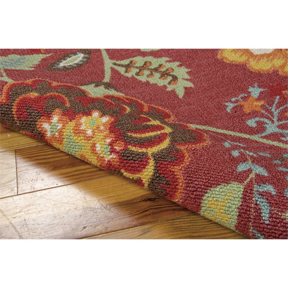 Vista Rectangle Rug By, Brick, 5' X 7'
