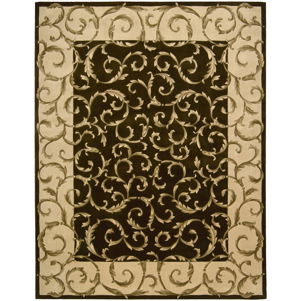Versailles Palace Rectangle Rug By, Chocolate, 7'6" X 9'6"
