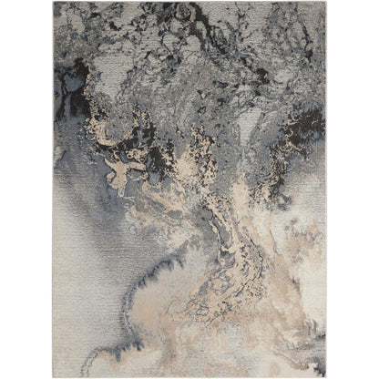 Maxell Area Rug, Grey, 6' x 9'