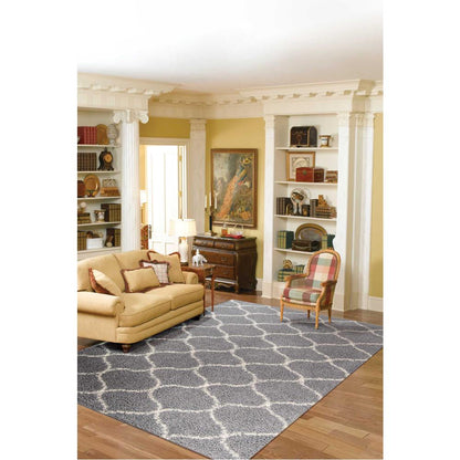 Nourison Windsor Silver Shag Area Rug